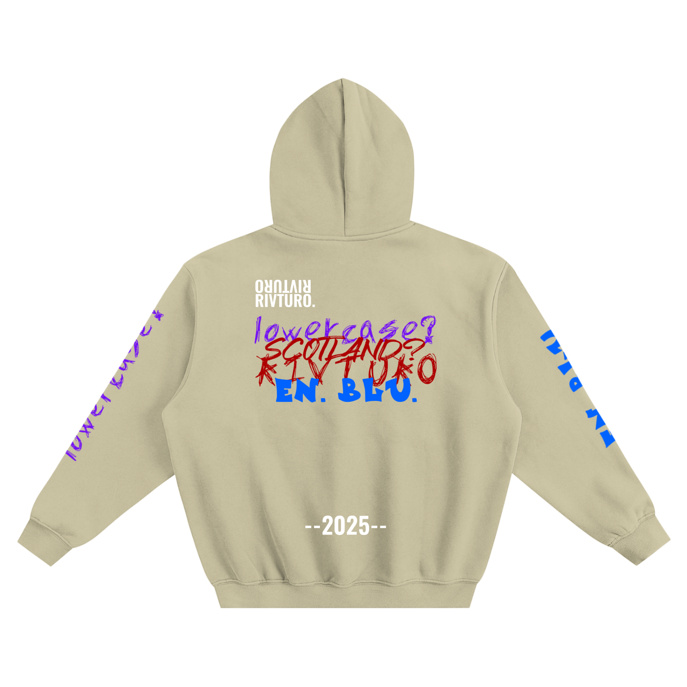 RIVTURO. EVERYTHING- Fleeced Boxy Hoodie