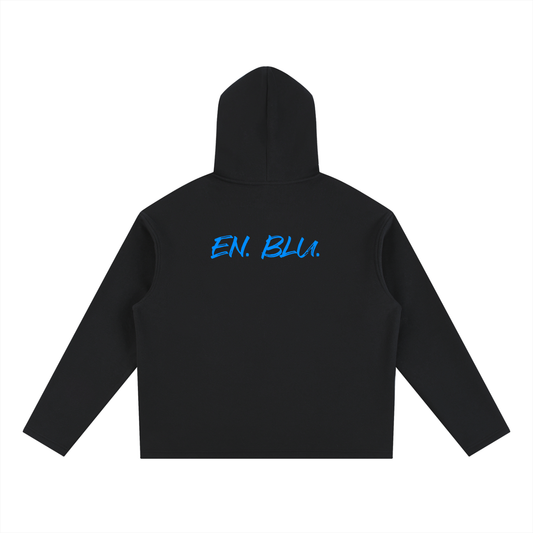 RIVTURO. EN. BLU- Oversized Fleece Hoodie