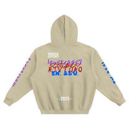 RIVTURO. EVERYTHING- Fleeced Boxy Hoodie