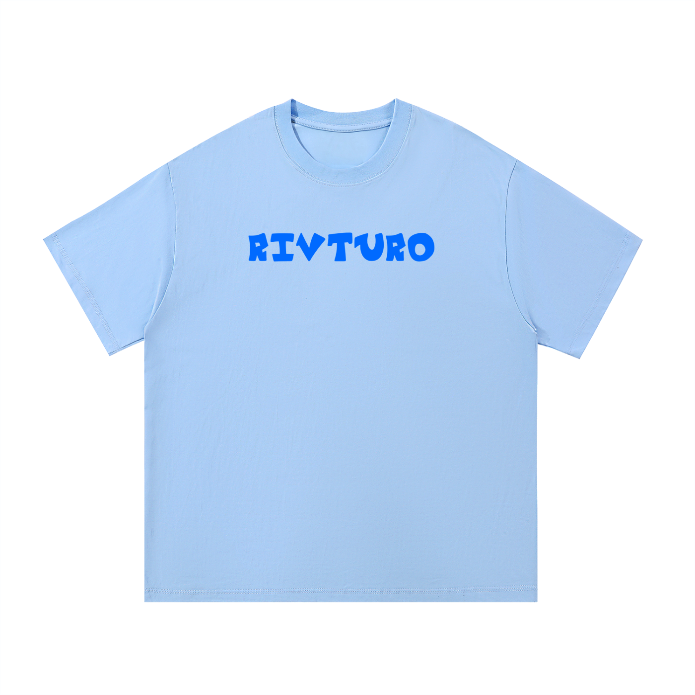RIVTURO. EN. BLU- Essential Cotton T-Shirt