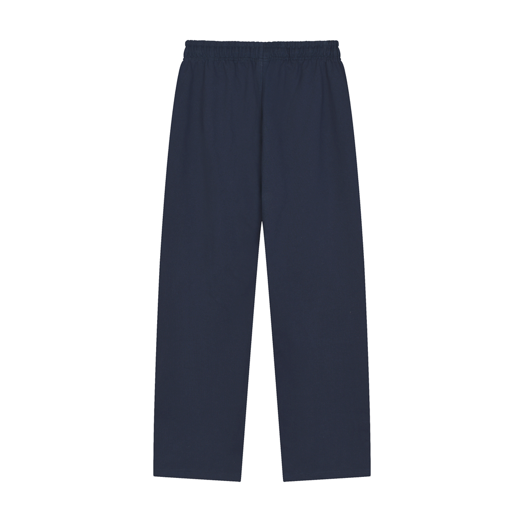 RIVTURO. EN. BLU- Solid Color Straight-Leg Sweatpants