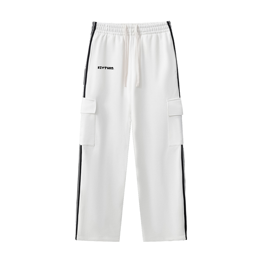 RIVTURO- Side Stripe Straight-Leg Pants