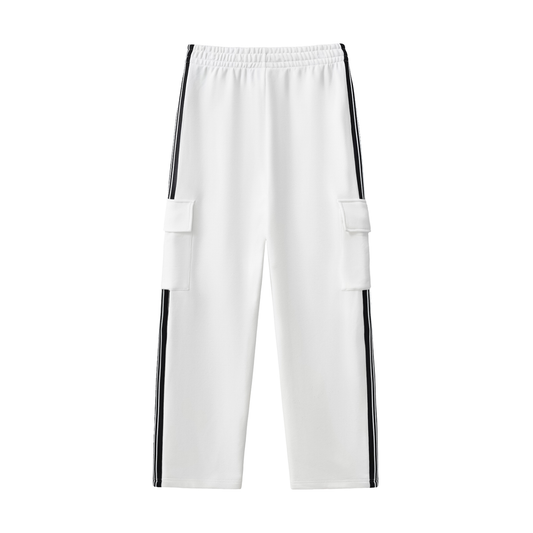 RIVTURO- Side Stripe Straight-Leg Pants