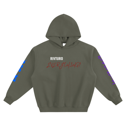 RIVTURO. EVERYTHING- Fleeced Boxy Hoodie