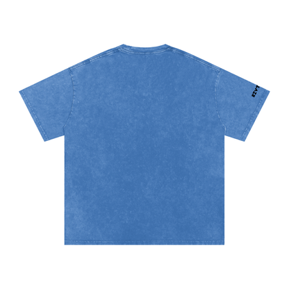 RIVTURO. NEW LOGO- Snow Washed Oversized Cotton T-Shirt