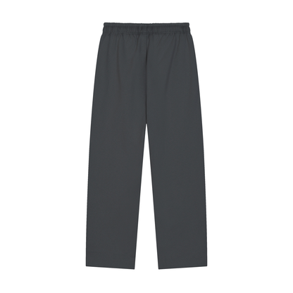 RIVTURO. EN. BLU- Solid Color Straight-Leg Sweatpants
