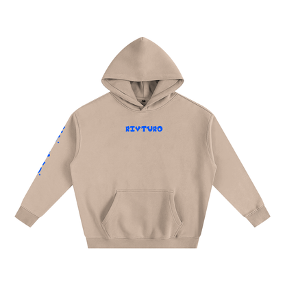 RIVTURO. EN. BLU.- Oversize Fleeced Hoodie