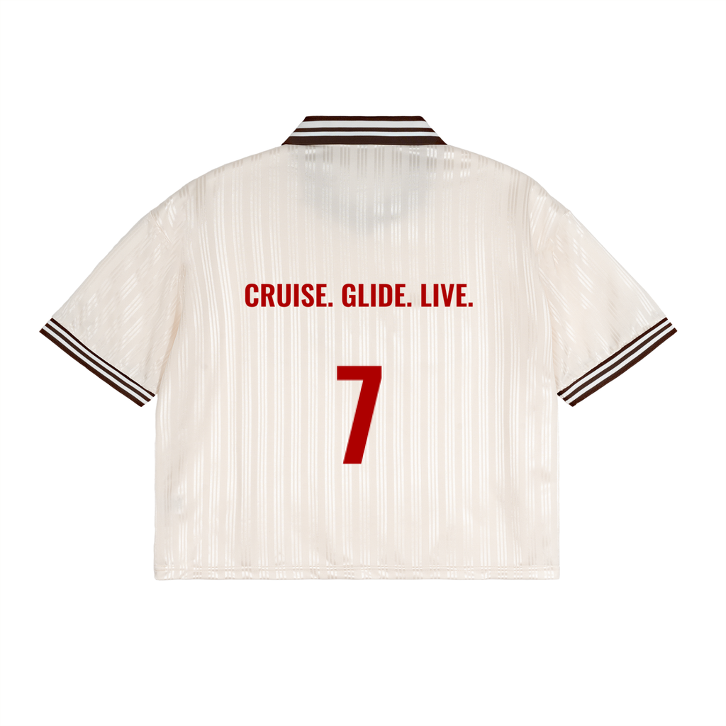 RIVTURO- Contrast Stripes Polo Collar T-Shirt