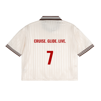 RIVTURO- Contrast Stripes Polo Collar T-Shirt