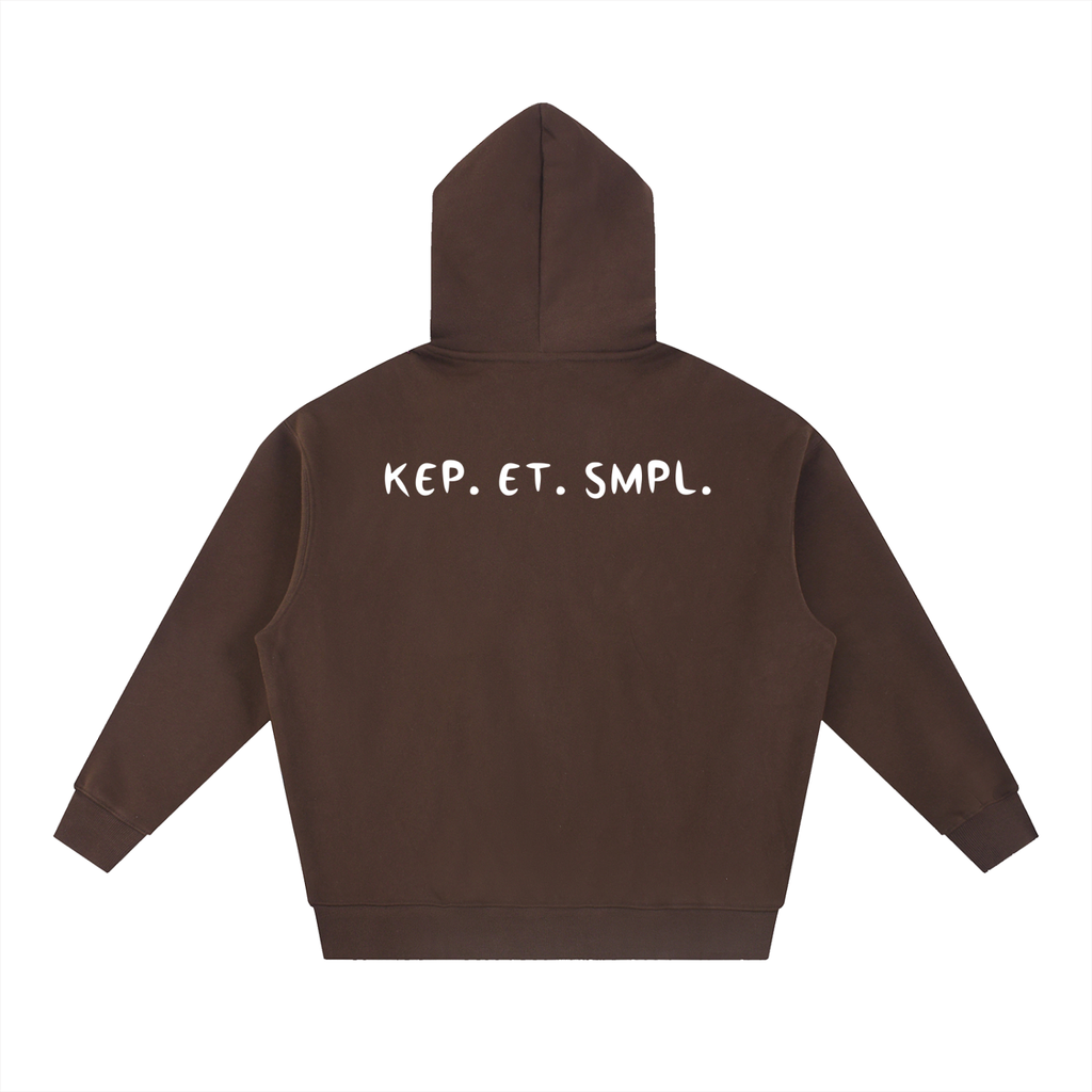 RIVTURO. KEP. ET. SMPL. Essential Oversized Boxy Fit Fleece Hoodie
