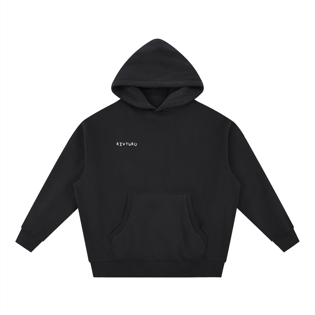 RIVTURO. KEP. ET. SMPL. Essential Oversized Boxy Fit Fleece Hoodie