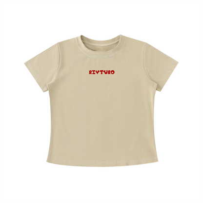 WOMENS. RIVTURO- Vintage Wash Slim Fit T-shirt