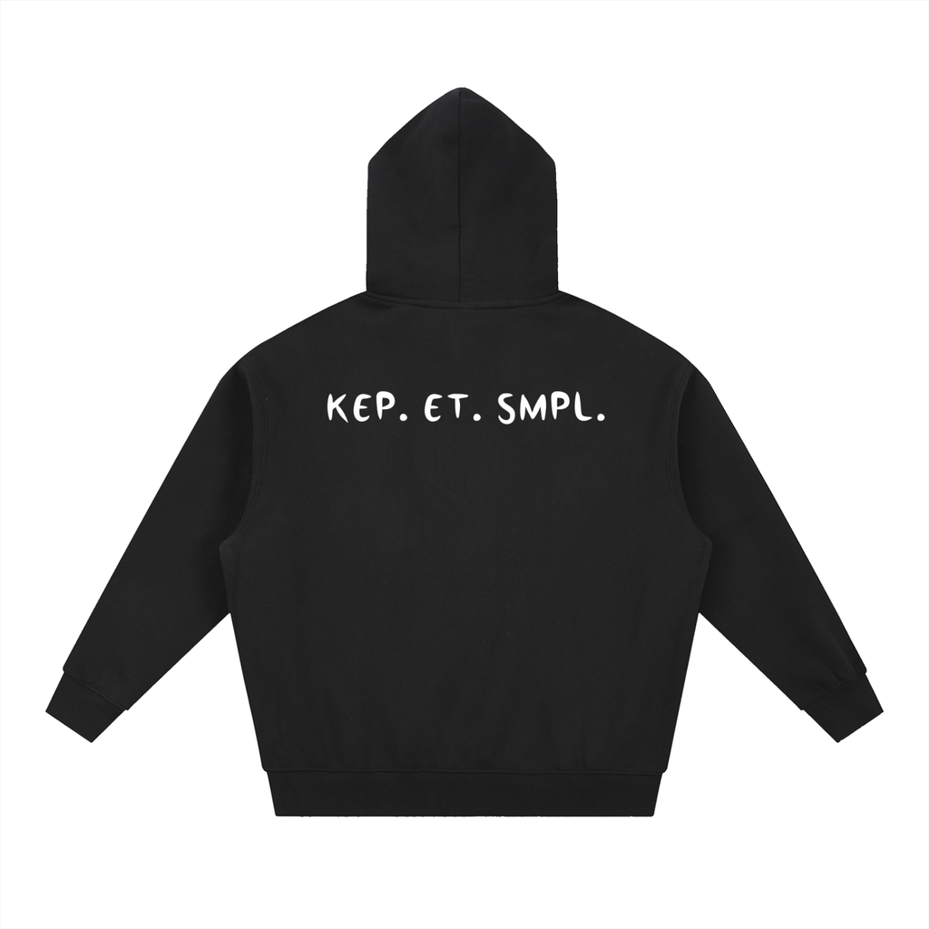 RIVTURO. KEP. ET. SMPL. Essential Oversized Boxy Fit Fleece Hoodie