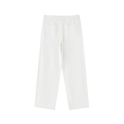 RIVTURO- Heavyweight Cotton Straight-Leg Pants