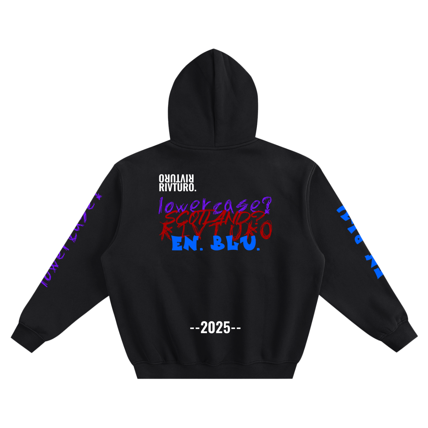 RIVTURO. EVERYTHING- Fleeced Boxy Hoodie
