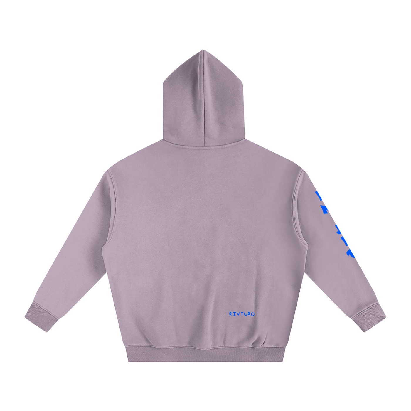 RIVTURO. EN. BLU.- Oversize Fleeced Hoodie