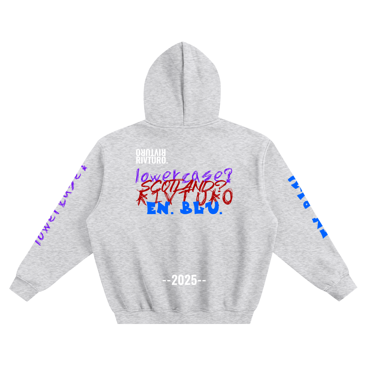 RIVTURO. EVERYTHING- Fleeced Boxy Hoodie