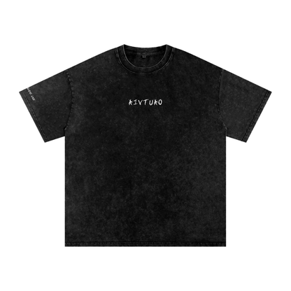 RIVTURO- Snow Washed Oversized Cotton T-Shirt