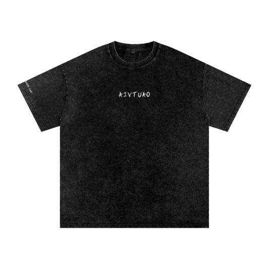 RIVTURO- Snow Washed Oversized Cotton T-Shirt