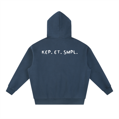 RIVTURO. KEP. ET. SMPL. Essential Oversized Boxy Fit Fleece Hoodie