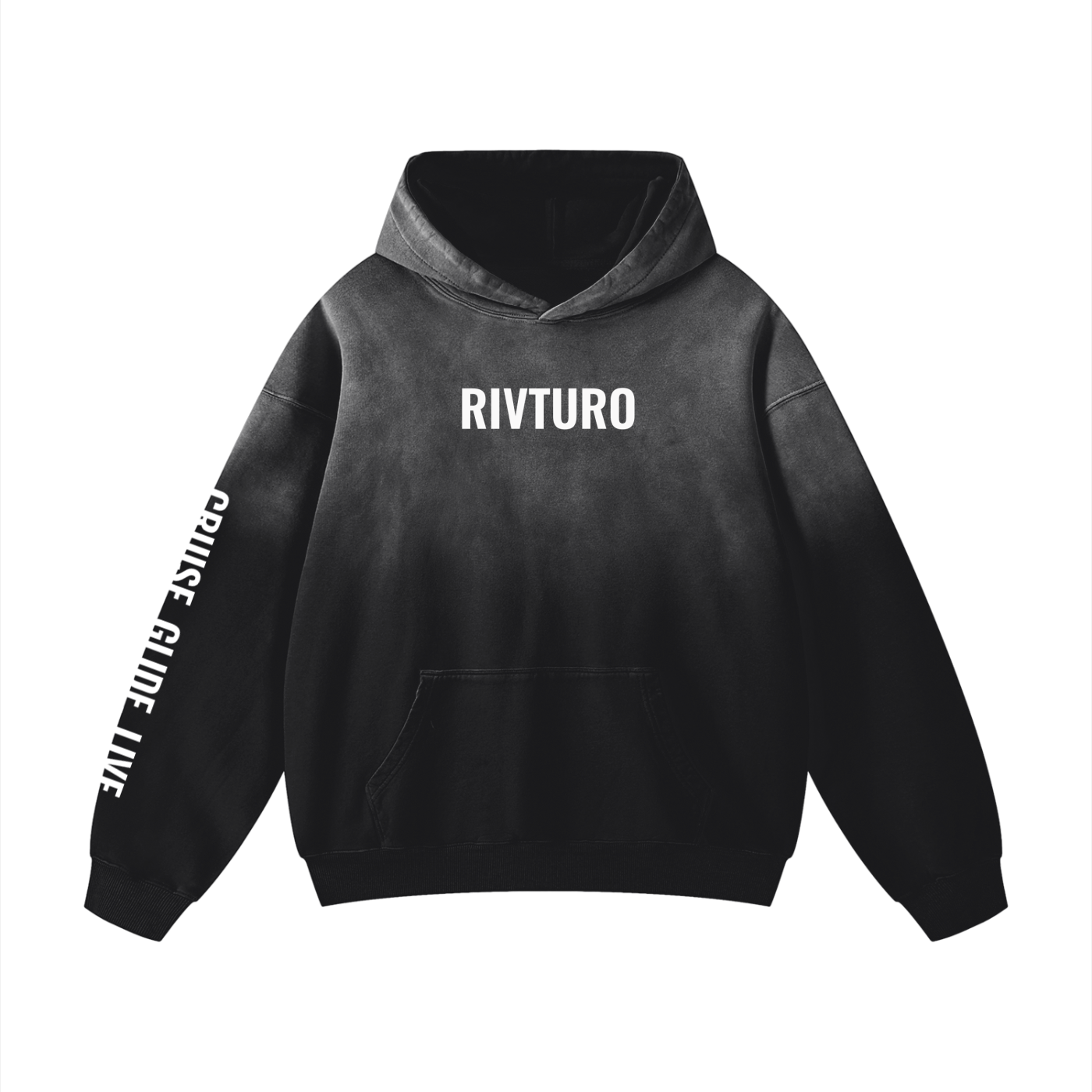 RIVTURO- Heavyweight Sunfade Oversized Hoodie