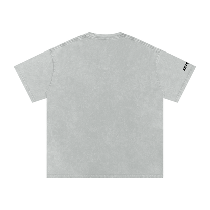 RIVTURO. NEW LOGO- Snow Washed Oversized Cotton T-Shirt