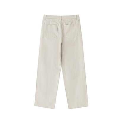 RIVTURO- Heavyweight Cotton Straight-Leg Pants