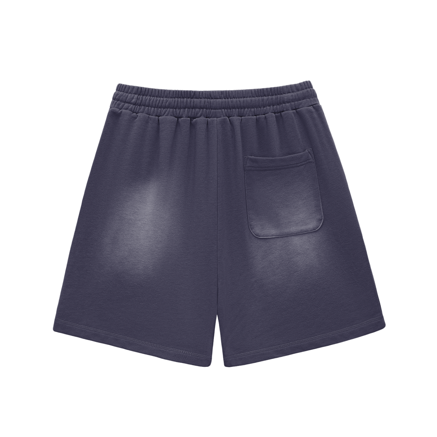 RIVTURO- Sun Fade Raw Edge Cotton Shorts