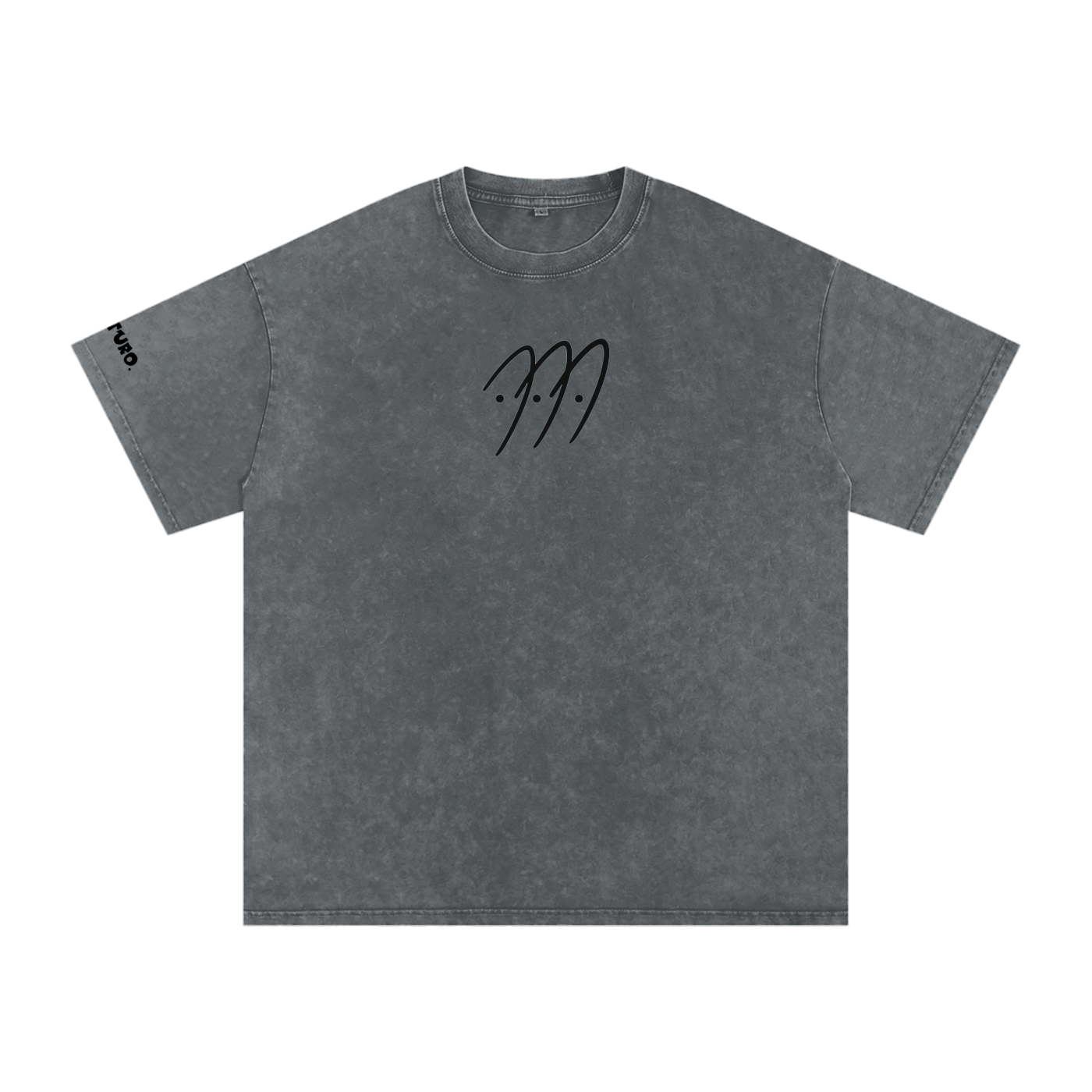 RIVTURO. NEW LOGO- Snow Washed Oversized Cotton T-Shirt