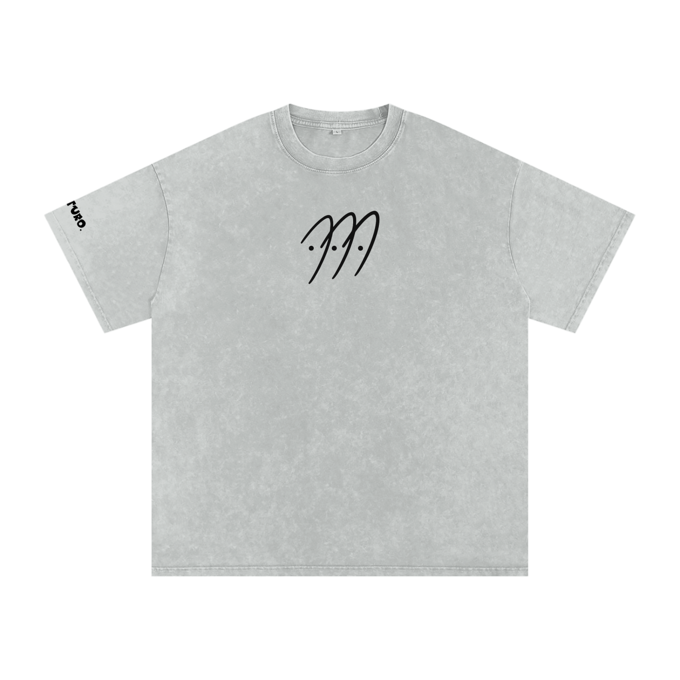 RIVTURO. NEW LOGO- Snow Washed Oversized Cotton T-Shirt