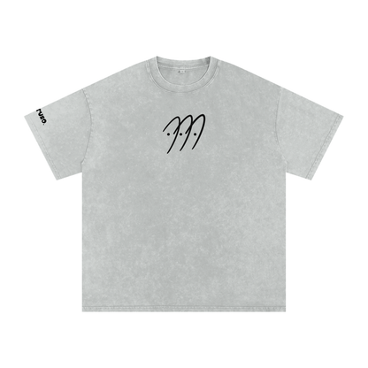 RIVTURO. NEW LOGO- Snow Washed Oversized Cotton T-Shirt