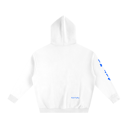 RIVTURO. EN. BLU.- Oversize Fleeced Hoodie