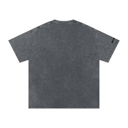 RIVTURO. NEW LOGO- Snow Washed Oversized Cotton T-Shirt