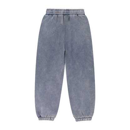 RIVTURO. EN. BLU- Fleeced Jogger Sweatpants