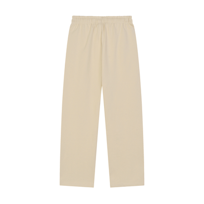 RIVTURO. EN. BLU- Solid Color Straight-Leg Sweatpants