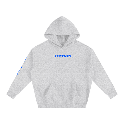 RIVTURO. EN. BLU.- Oversize Fleeced Hoodie