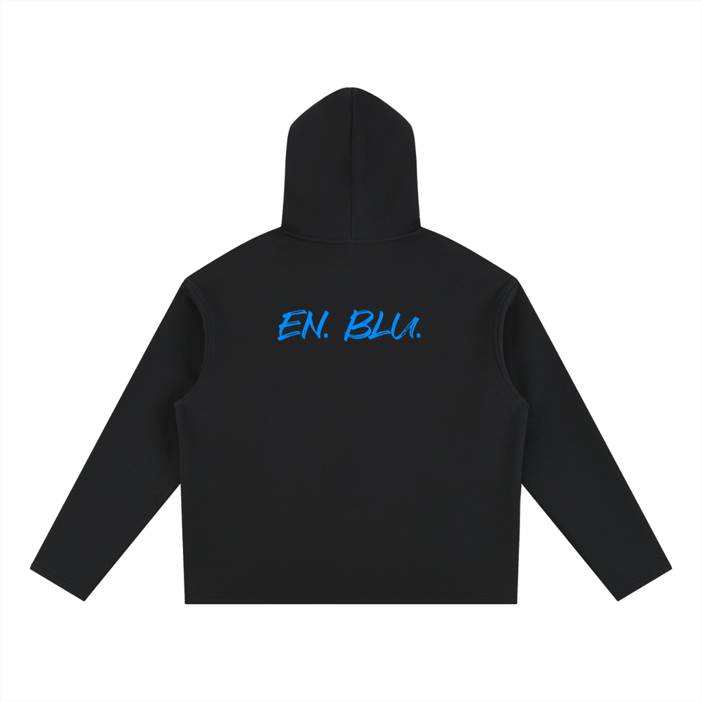RIVTURO. EN. BLU- Oversized Fleece Hoodie