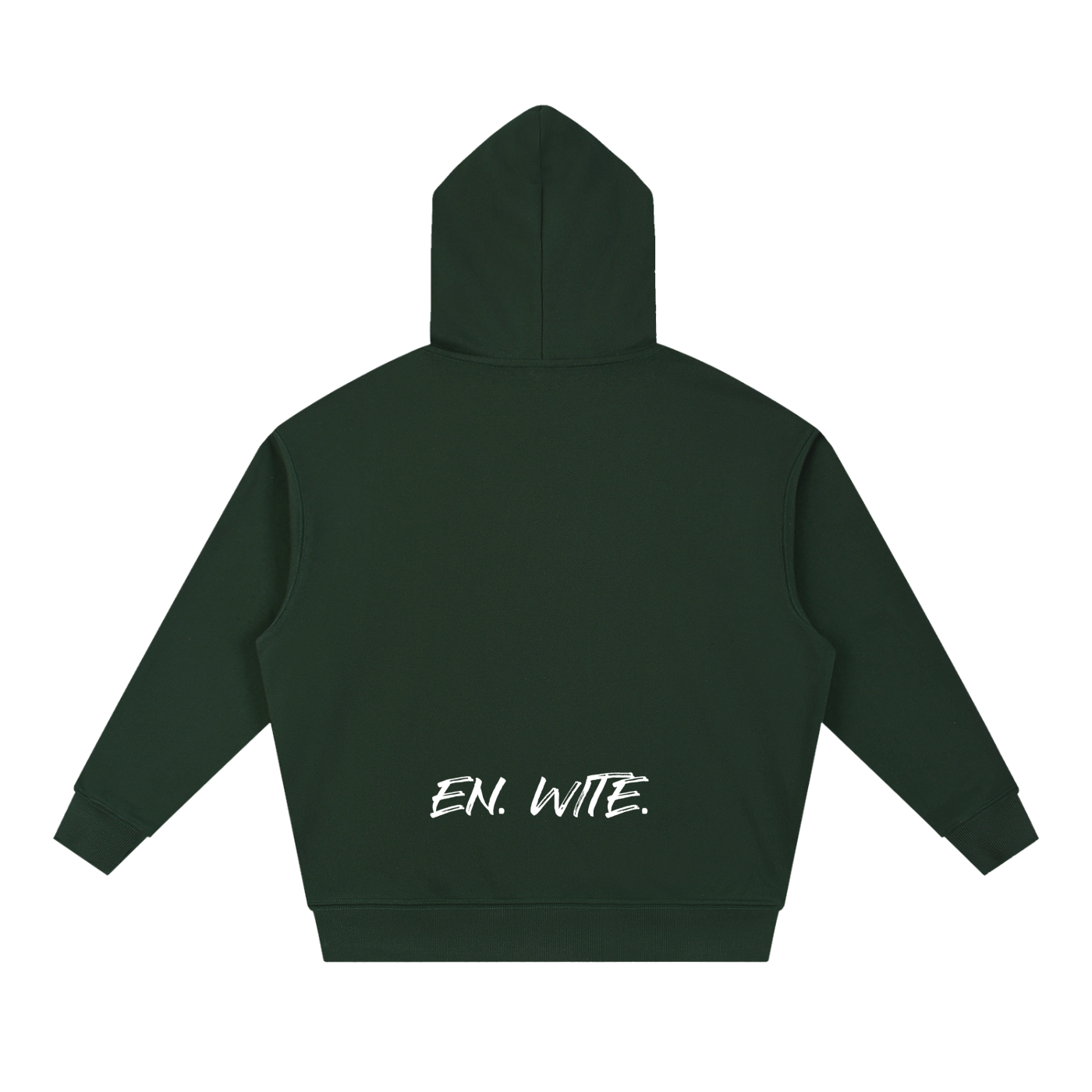 RIVTURO. EN. wite- Essential Boxy Heavyweight Drop-Shoulder Hoodie