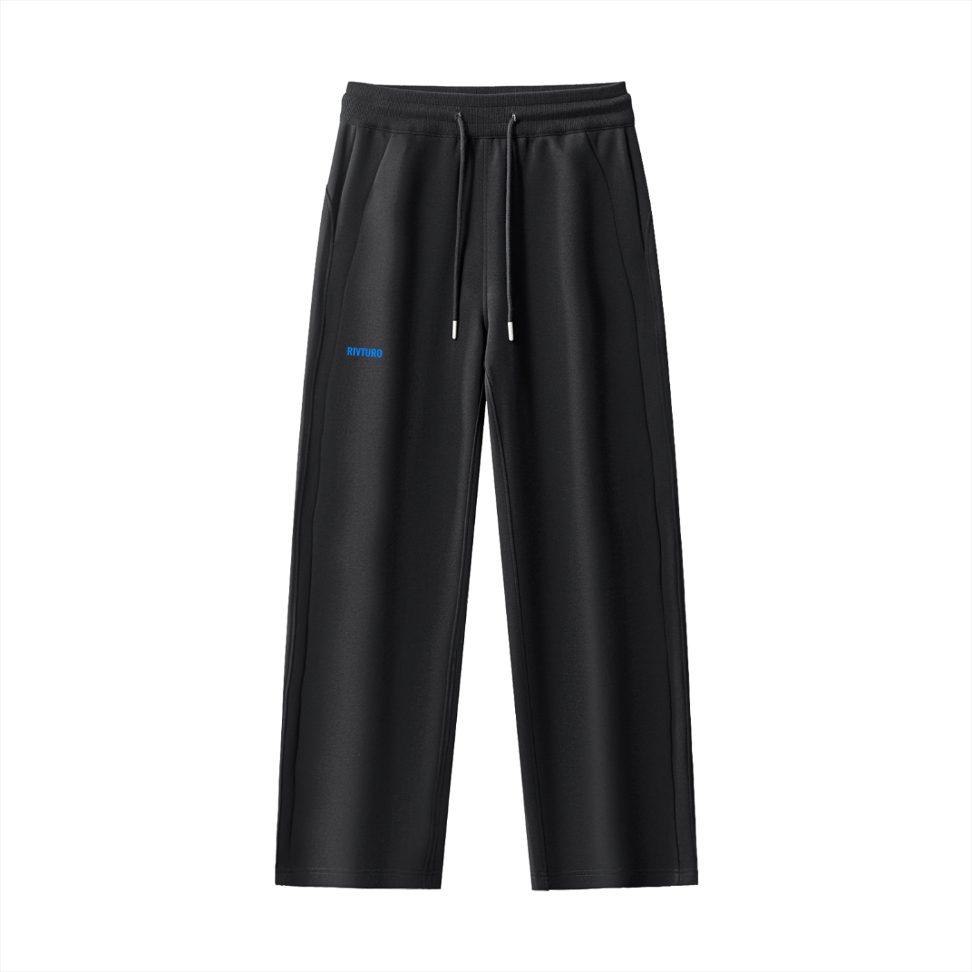 WOMENS- RIVTURO. EN. BLU- Essential Drawstring Straight-Leg Sweatpants