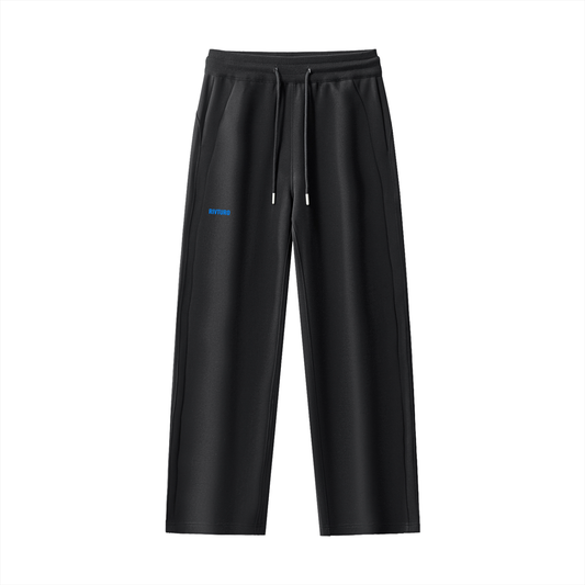 WOMENS- RIVTURO. EN. BLU- Essential Drawstring Straight-Leg Sweatpants